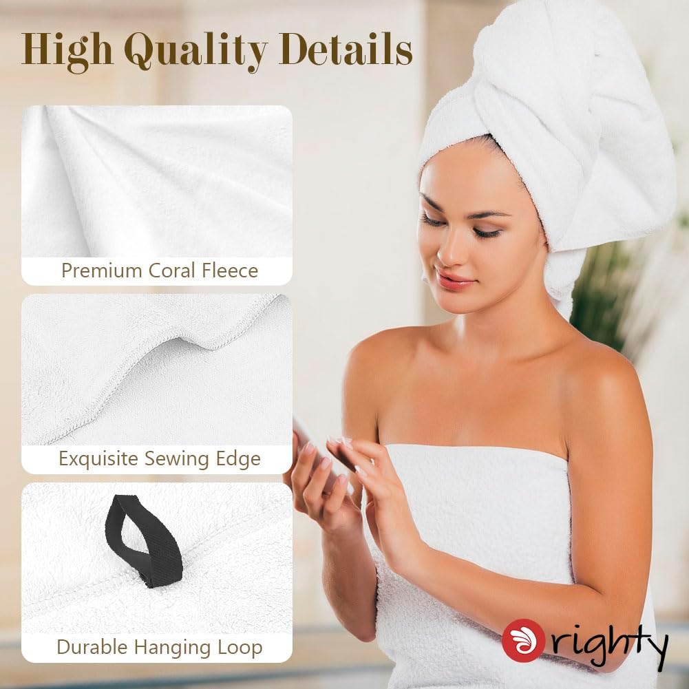 Luxury Soft & Absorbent White Bath Towel - Premium Cotton